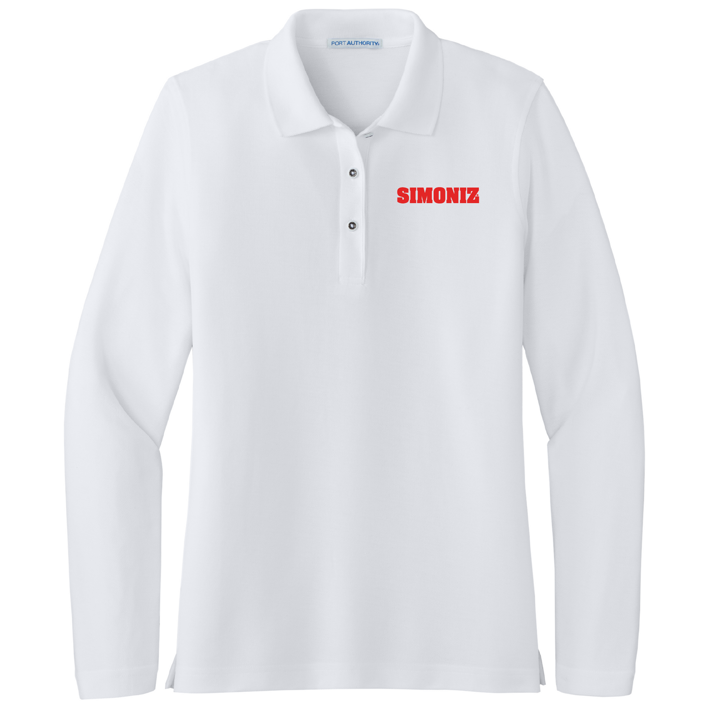 Port Authority® Women's Silk Touch™ Long Sleeve Polo L500LS - Embroidery Corporate Logo