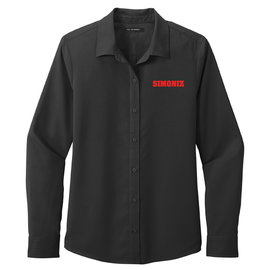 Port Authority® Women's Long Sleeve Performance Staff Shirt LW401 - Embroidery Corporate Logo
