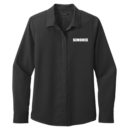 Port Authority® Women's Long Sleeve Performance Staff Shirt LW401 - Embroidery Corporate Logo