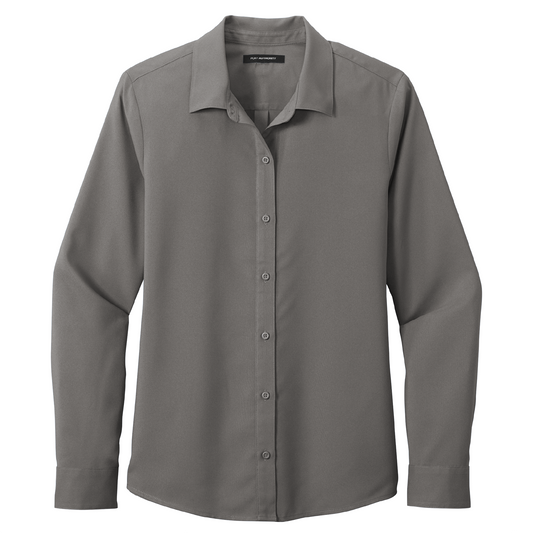 Port Authority® Women's Long Sleeve Performance Staff Shirt LW401 - Embroidery