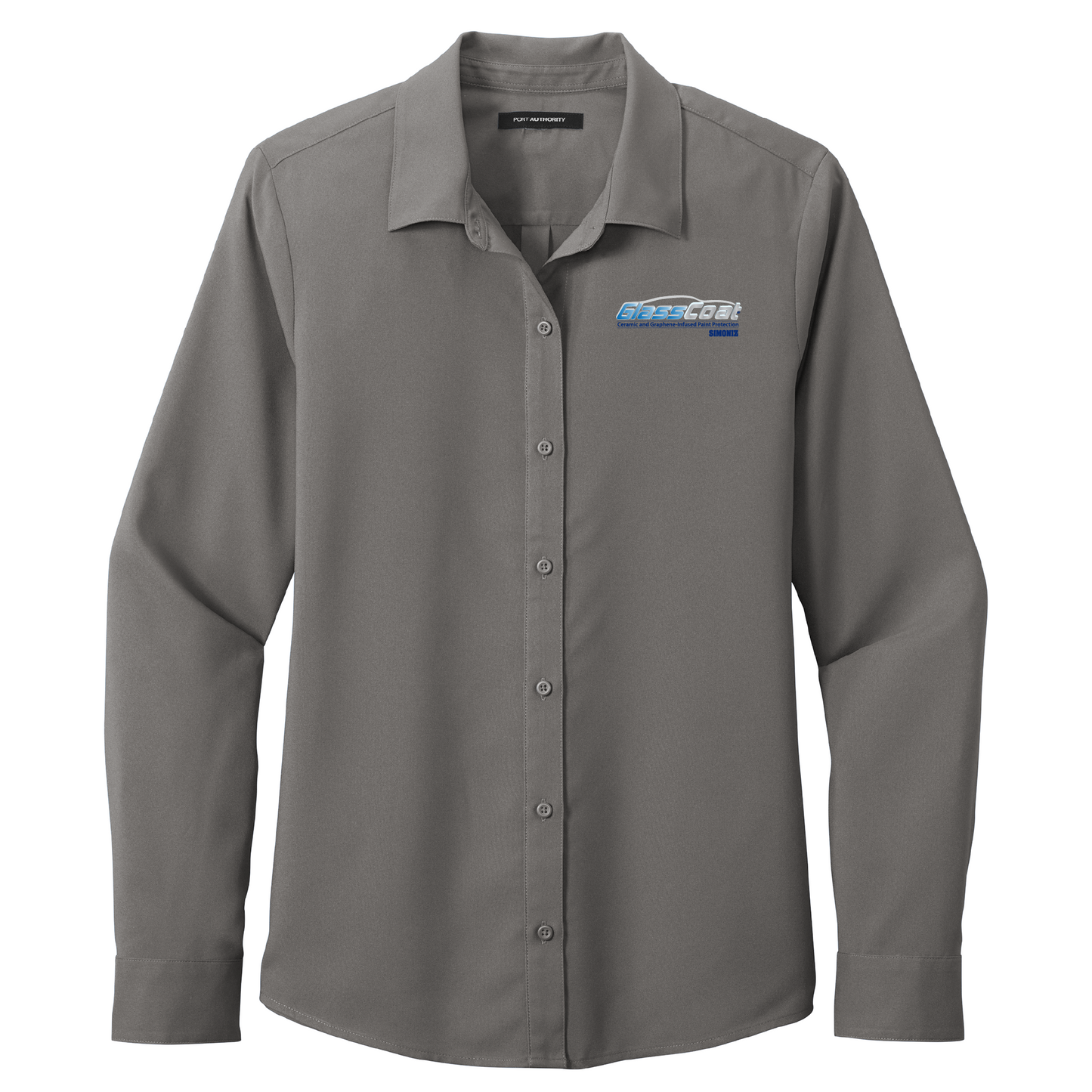 Port Authority® Women's Long Sleeve Performance Staff Shirt LW401 - DTF Glass Coat
