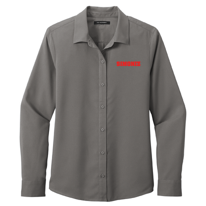 Port Authority® Women's Long Sleeve Performance Staff Shirt LW401 - Embroidery Corporate Logo