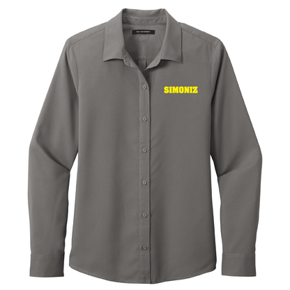 Port Authority® Women's Long Sleeve Performance Staff Shirt LW401 - Embroidery Corporate Logo
