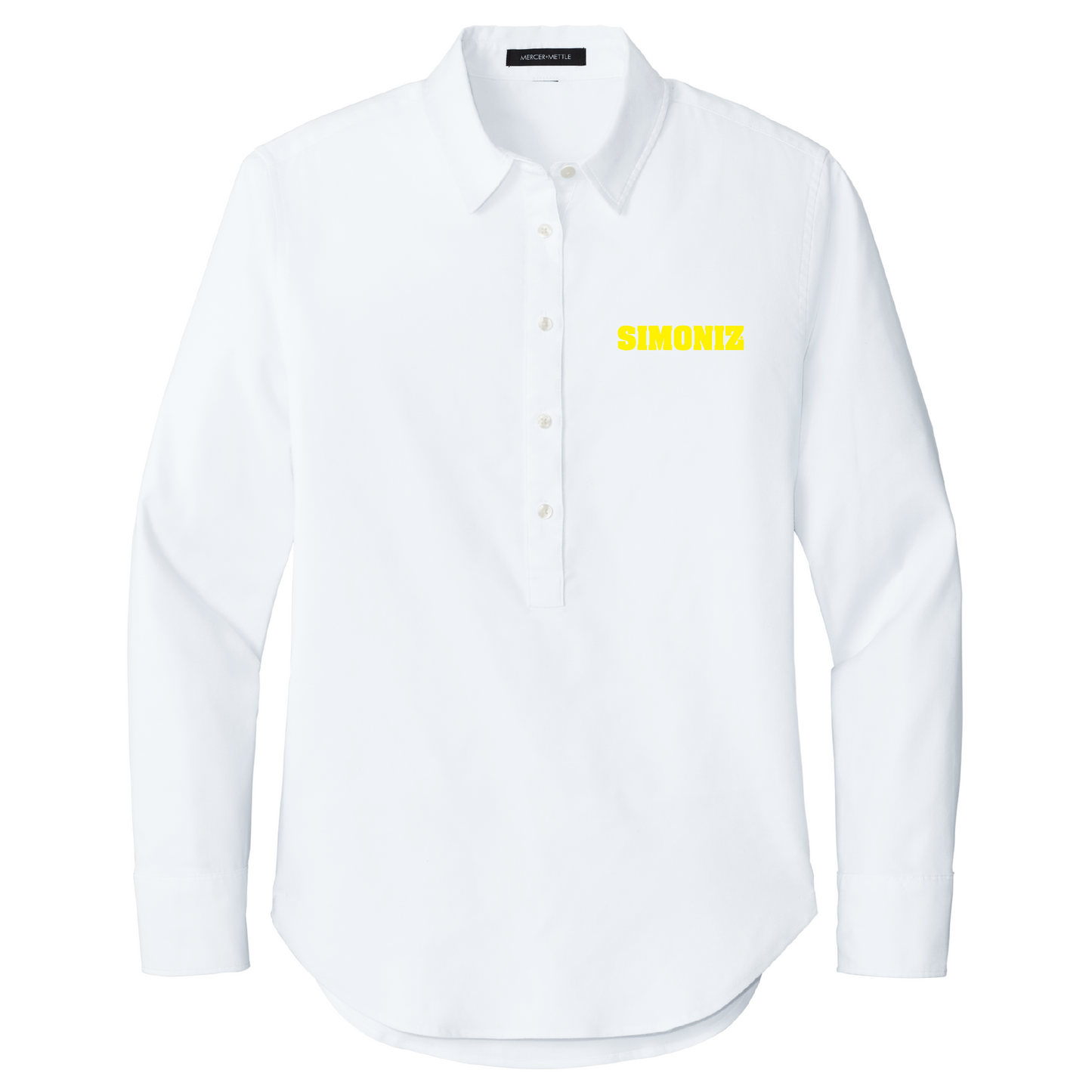 Mercer+Mettle® Women’s Long Sleeve Modern Oxford Shirt MM2003 - Embroidery Corporate Logo