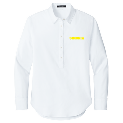 Mercer+Mettle® Women’s Long Sleeve Modern Oxford Shirt MM2003 - Embroidery Corporate Logo