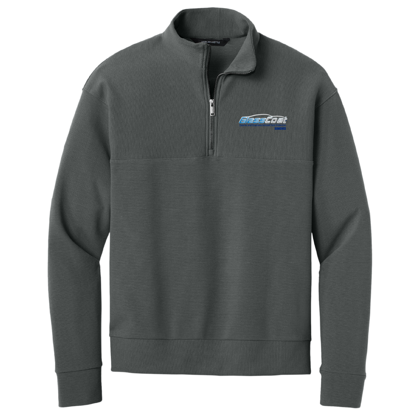 Mercer+Mettle® Linear Texture 1/4-Zip MM3040 - DTF Glass Coat