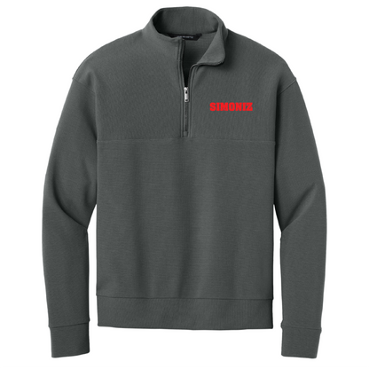 Mercer+Mettle® Linear Texture 1/4-Zip MM3040 - Embroidery Corporate Logo