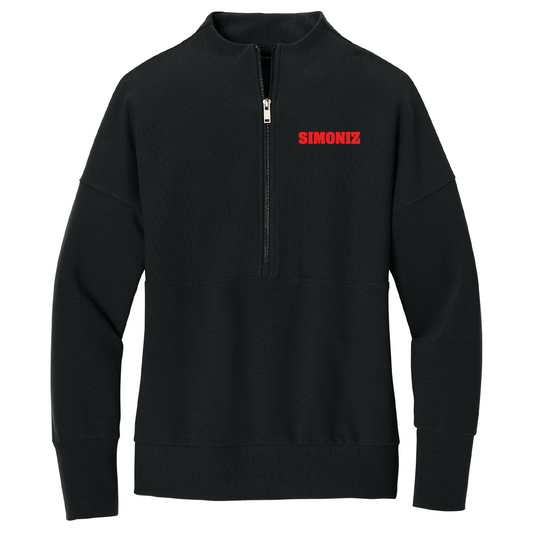 Mercer+Mettle® Women’s Linear Texture 1/4-Zip MM3041 - Embroidery Corporate Logo