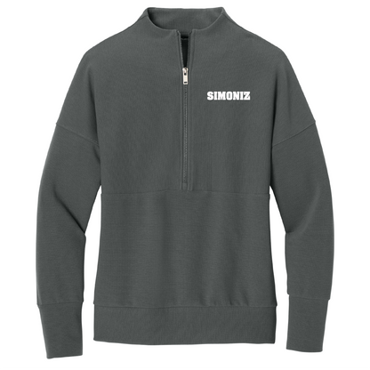 Mercer+Mettle® Women’s Linear Texture 1/4-Zip MM3041 - Embroidery Corporate Logo