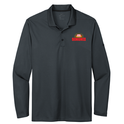 Nike Dri-FIT Micro Pique 2.0 Long Sleeve Polo NKDC2104 - Embroidery Car Wash Logo