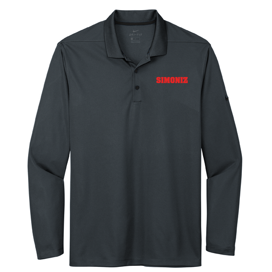 Nike Dri-FIT Micro Pique 2.0 Long Sleeve Polo NKDC2104 - Embroidery Corporate Logo