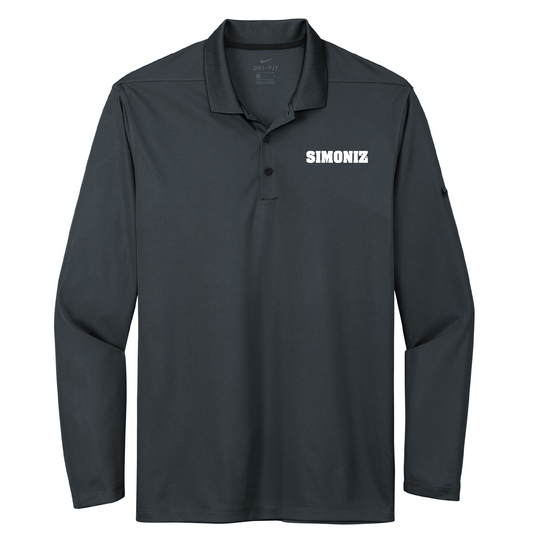 Nike Dri-FIT Micro Pique 2.0 Long Sleeve Polo NKDC2104 - Embroidery Corporate Logo