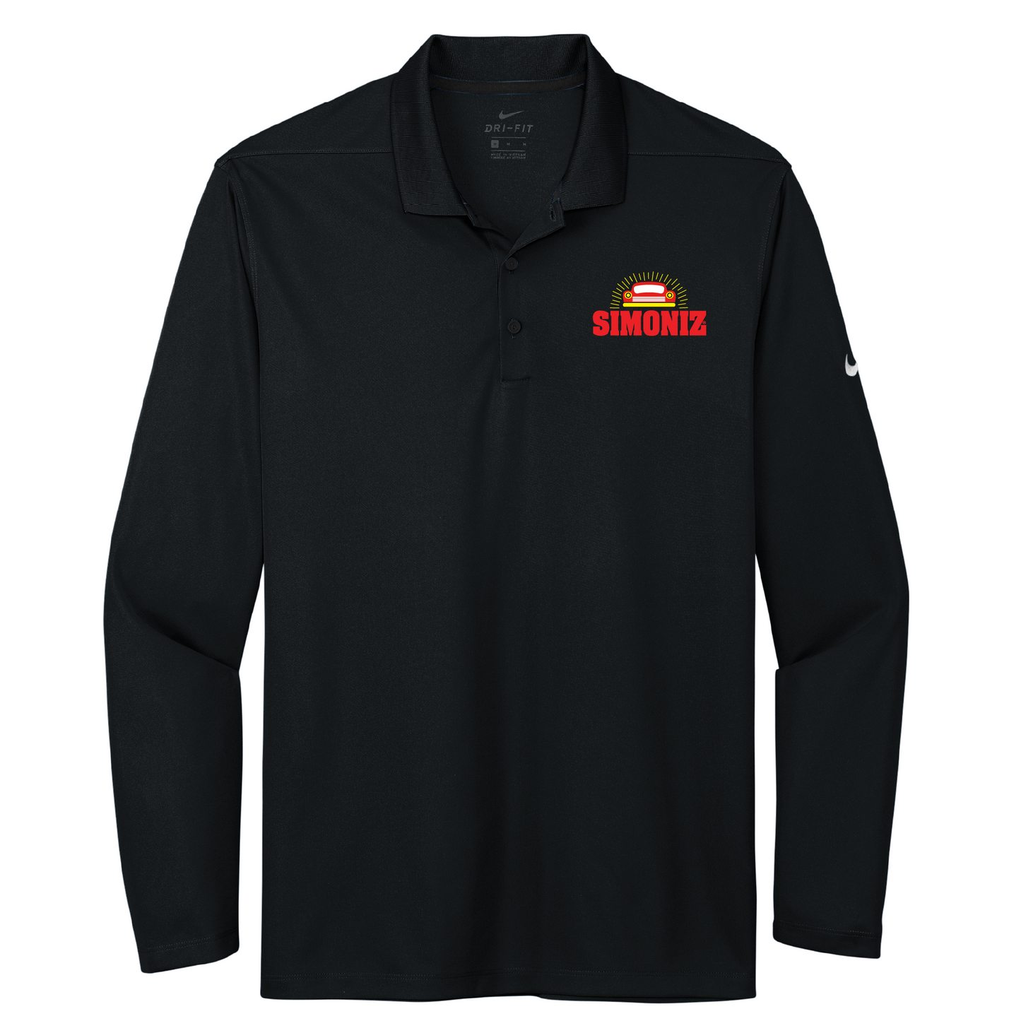 Nike Dri-FIT Micro Pique 2.0 Long Sleeve Polo NKDC2104 - Embroidery Car Wash Logo