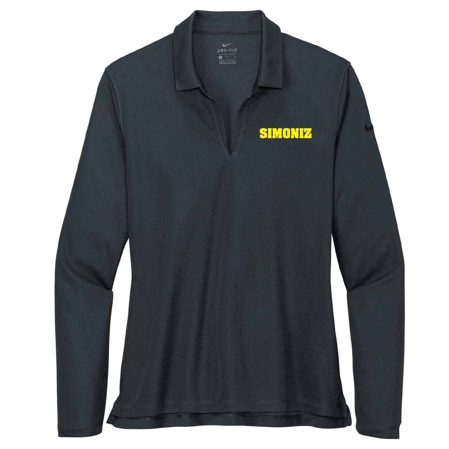 Nike Women's Dri-FIT Micro Pique 2.0 Long Sleeve Polo NKDC2105 - Embroidery Corporate Logo