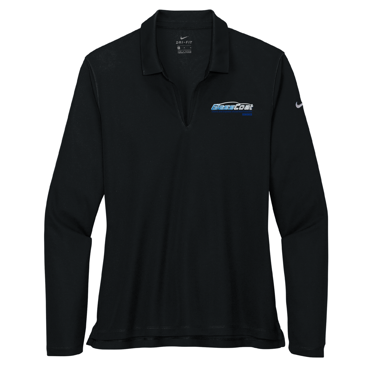 Nike Women's Dri-FIT Micro Pique 2.0 Long Sleeve Polo NKDC2105 - DTF Glass Coat