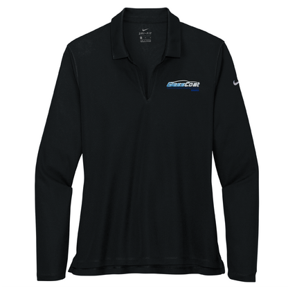 Nike Women's Dri-FIT Micro Pique 2.0 Long Sleeve Polo NKDC2105 - DTF Glass Coat