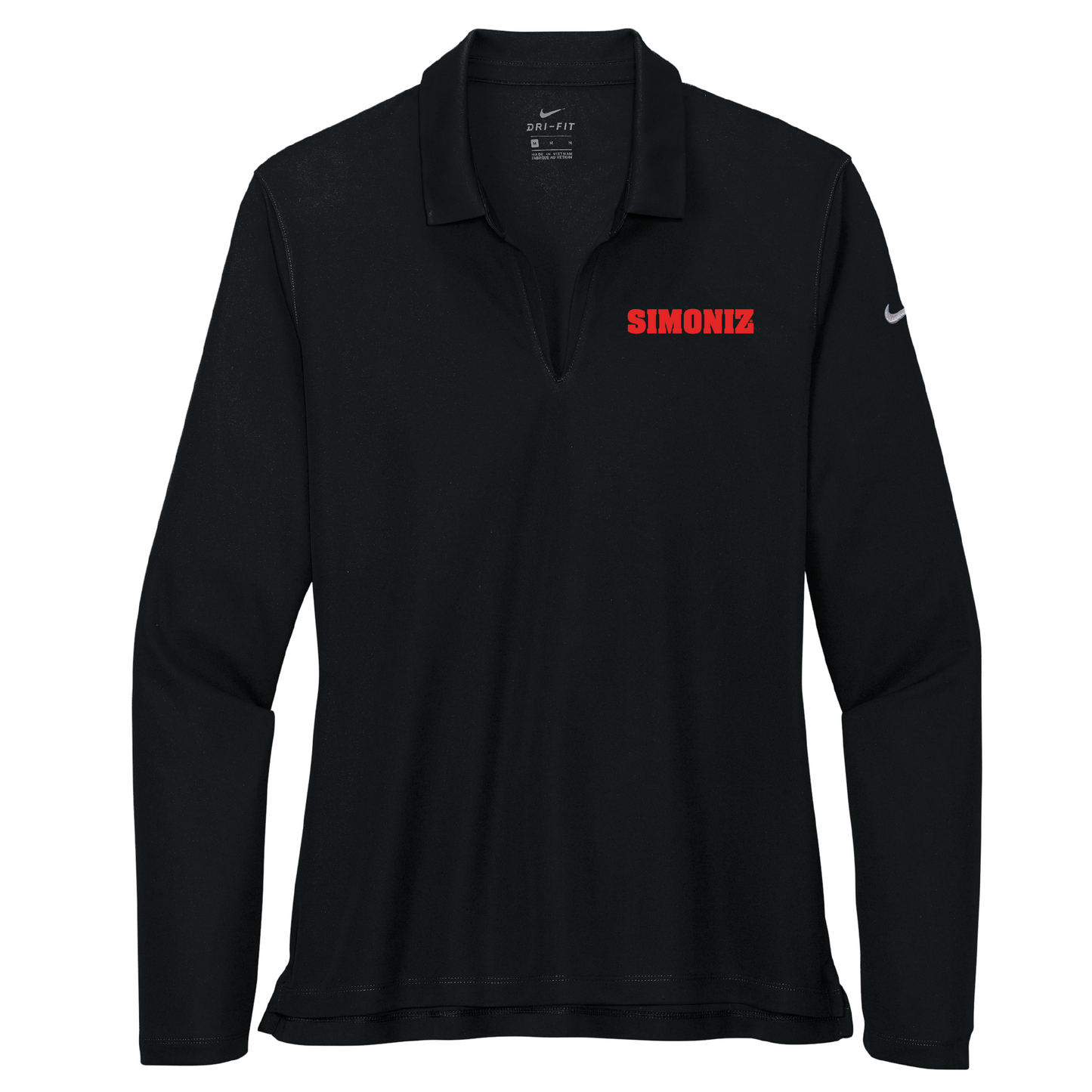 Nike Women's Dri-FIT Micro Pique 2.0 Long Sleeve Polo NKDC2105 - Embroidery Corporate Logo