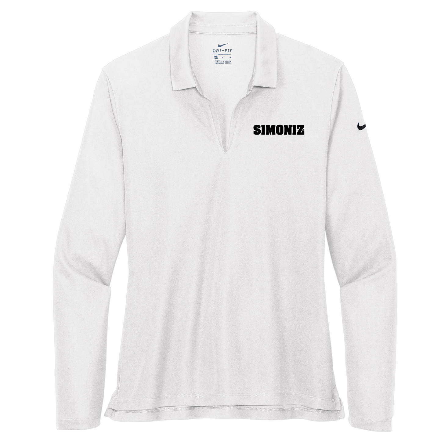 Nike Women's Dri-FIT Micro Pique 2.0 Long Sleeve Polo NKDC2105 - Embroidery Corporate Logo