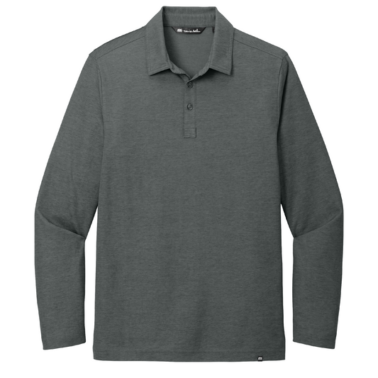 TravisMathew Oceanside Heather Long Sleeve Polo TM1MZ343 - Embroidery