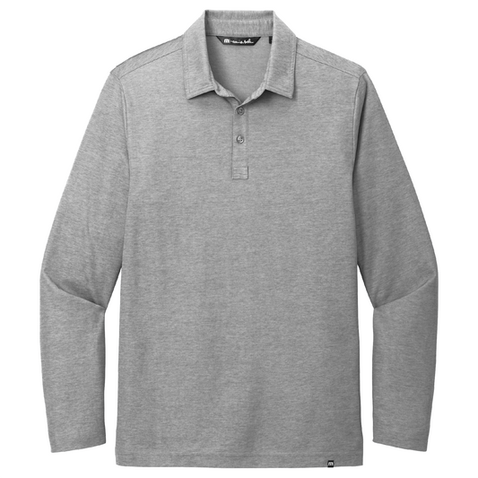 TravisMathew Oceanside Heather Long Sleeve Polo TM1MZ343 - Embroidery